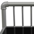 Miniatyrbilde 5 av 7: vidaXL Nattbord 2 stk grå og svart metall og glass