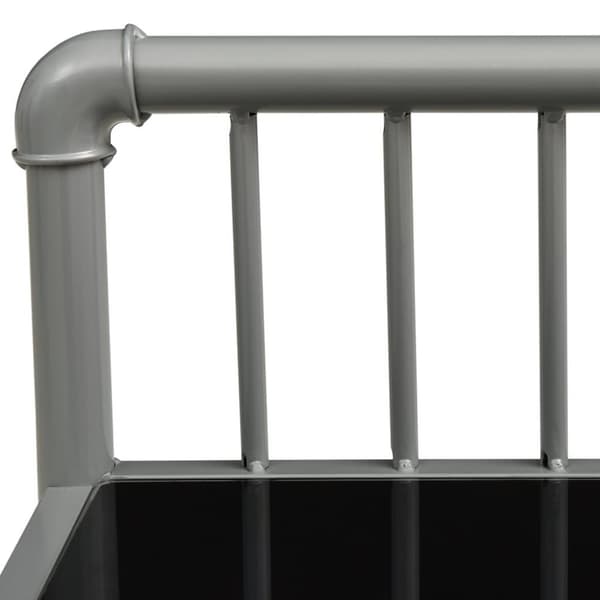 vidaXL Nattbord 2 stk grå og svart metall og glass