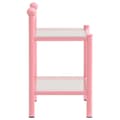Miniatyrbillede 4 af 7: vidaXL sengeskabe 2 stk. metal og glas pink og transparent