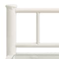 Miniatyrbillede 5 af 7: vidaXL sengeskab 45x34,5x60,5 cm metal og glas hvid og transparent
