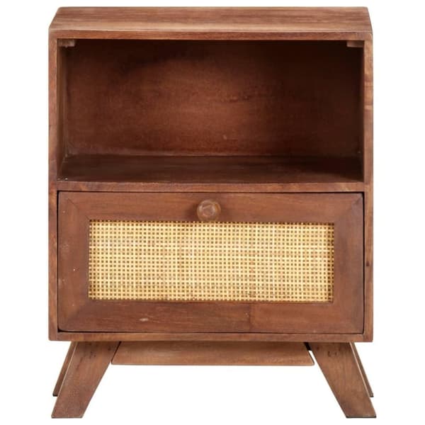 vidaXL Nattbord 40x30x50 cm heltre mango