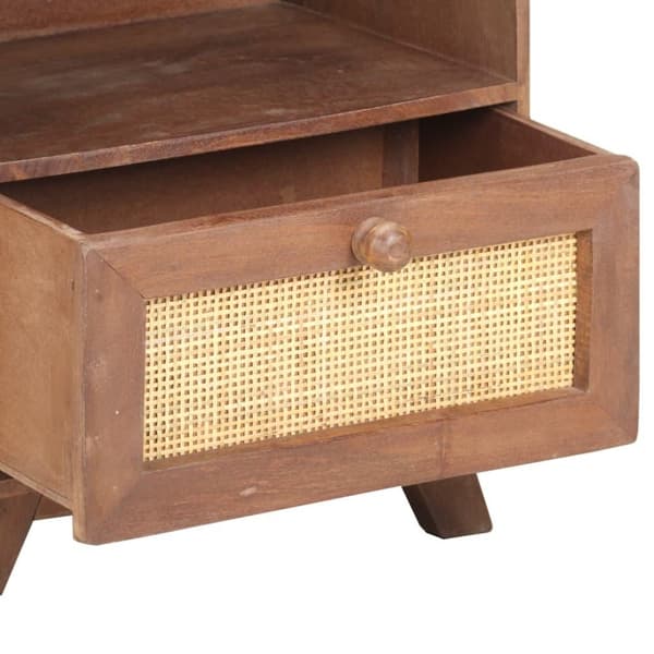 vidaXL Nattbord 40x30x50 cm heltre mango