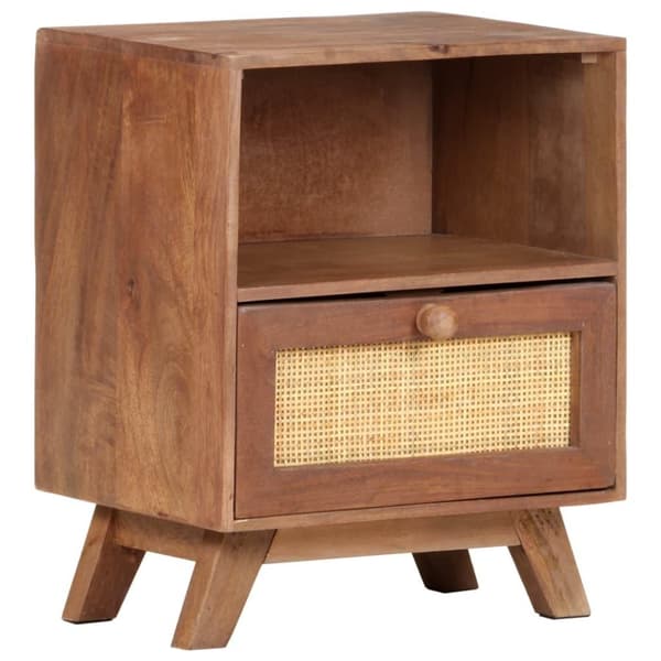 vidaXL Nattbord 40x30x50 cm heltre mango