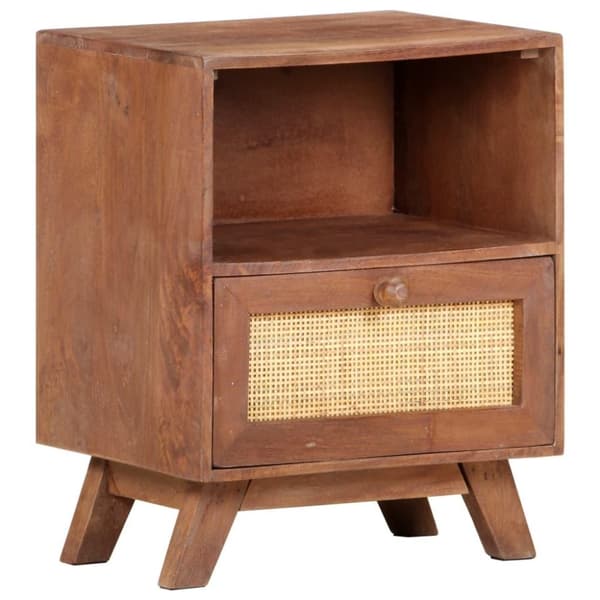 vidaXL Nattbord 40x30x50 cm heltre mango