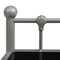 Miniatyrbilde 6 av 7: vidaXL Nattbord 2 stk grå og svart metall og glass