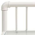 Miniatyrbillede 5 af 7: vidaXL sengeskab 45x34,5x62,5 cm metal og glas hvid og transparent