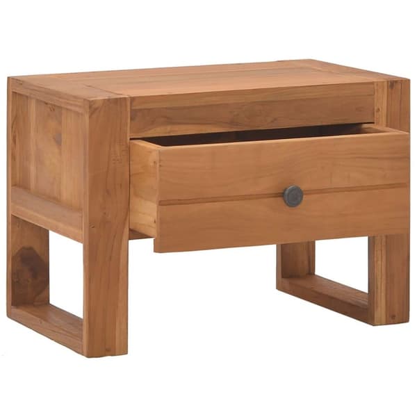 vidaXL Nattbord 50x30x35 cm heltre teak