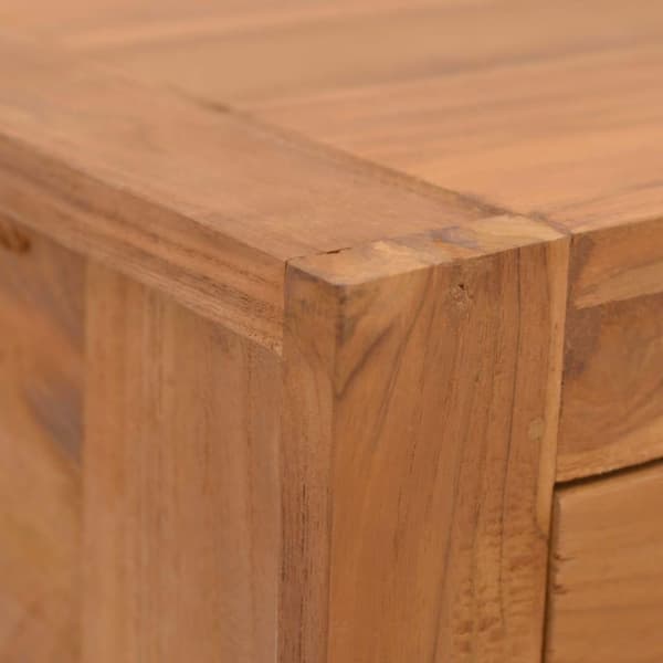 vidaXL Nattbord 50x30x35 cm heltre teak