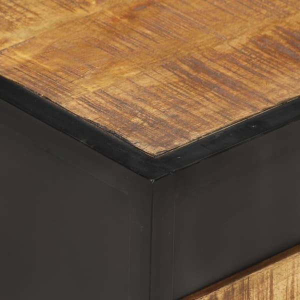 vidaXL Sängbord 40x40x35 cm grovt mangoträ