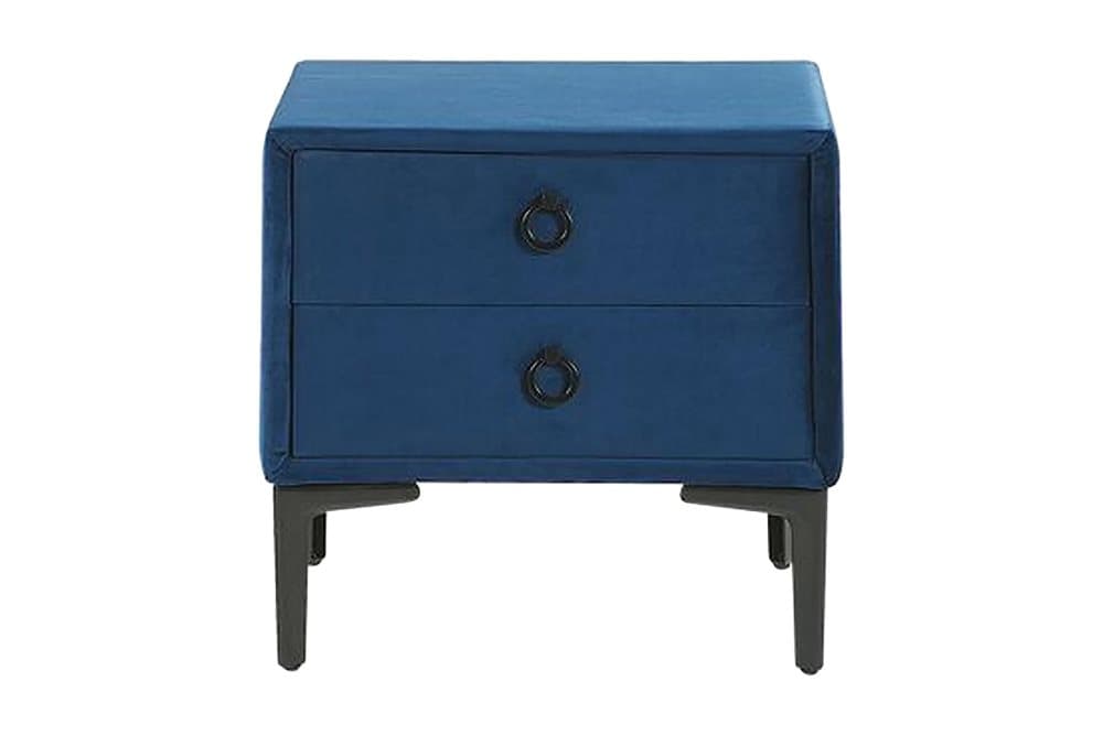 VERDELOT Sängbord 44 cm Sammet/Blå