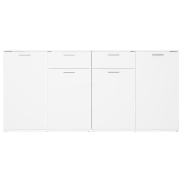 vidaXL skænk 160x36x75 cm spånplade hvid