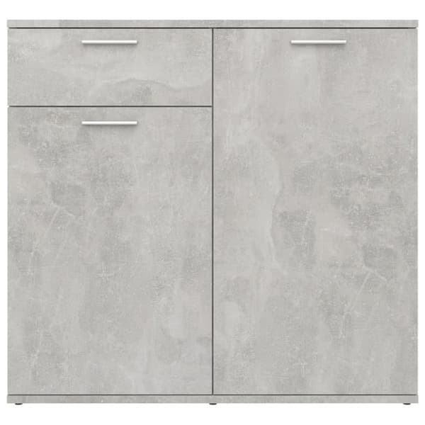 vidaXL Senkki betoninharmaa 80x36x75 cm lastulevy