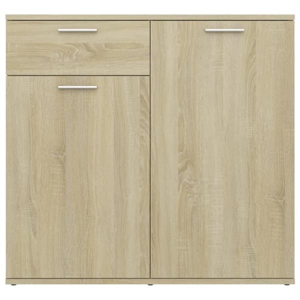 vidaXL Skänk sonoma-ek 80x36x75 cm spånskiva