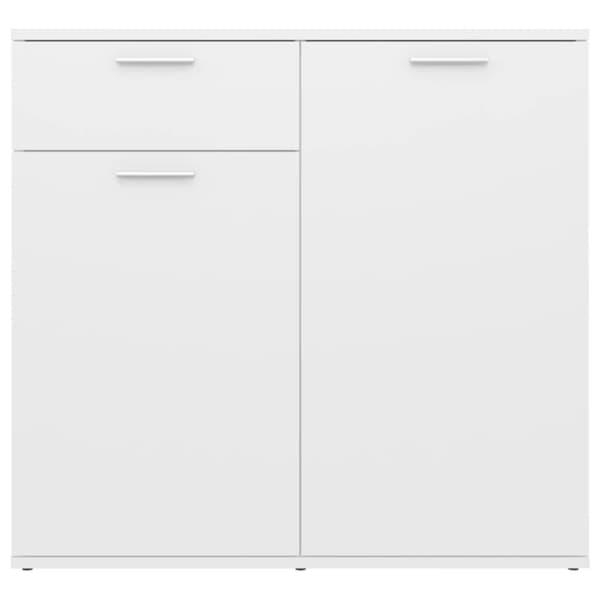 vidaXL skænk 80x36x75 cm spånplade hvid