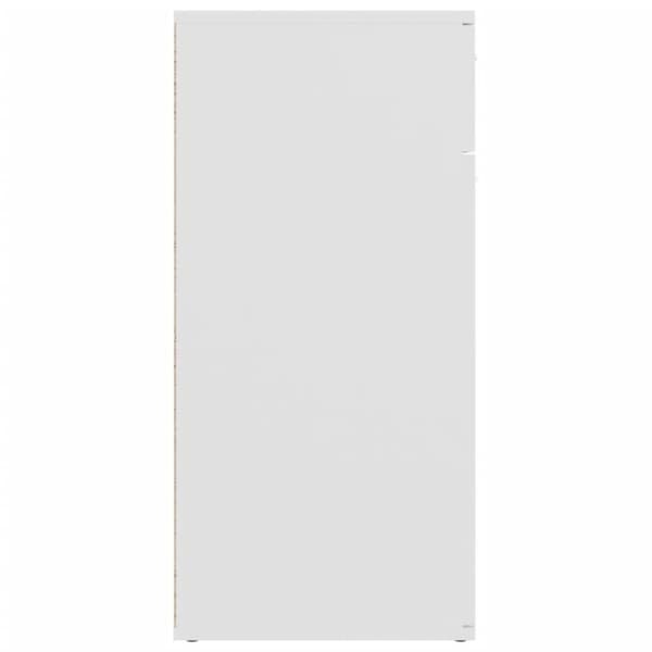 vidaXL skænk 80x36x75 cm spånplade hvid