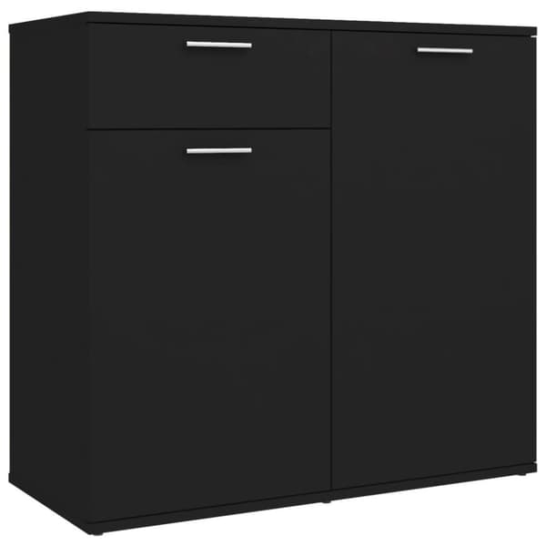 vidaXL Senkki musta 80x36x75 cm lastulevy