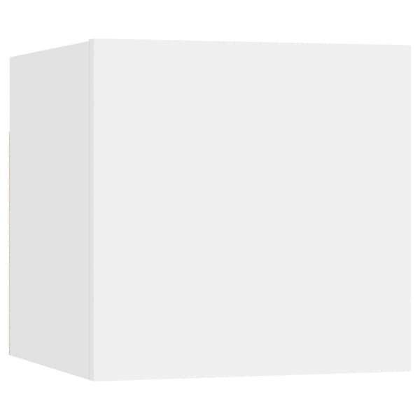 vidaXL Sängbord 2 st vit 30,5x30x30 cm spånskiva