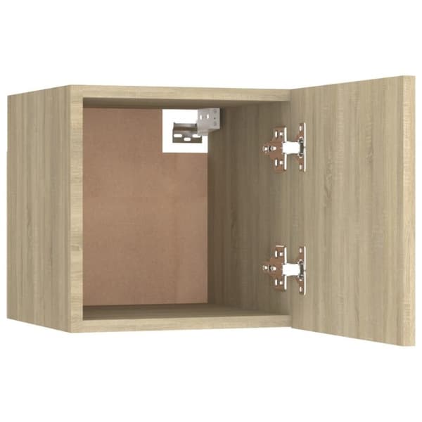 vidaXL Nattbord sonoma eik 30,5x30x30 cm sponplate