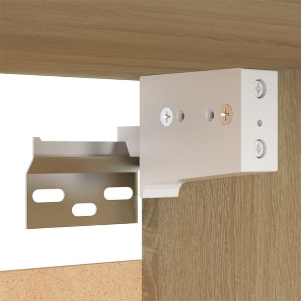 vidaXL Nattbord sonoma eik 30,5x30x30 cm sponplate