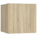 Miniatyrbilde 5 av 10: vidaXL Nattbord 2 stk sonoma eik 30,5x30x30 cm sponplate