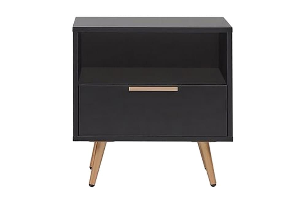 CAHUILLA Sängbord 50 cm Svart/Guld