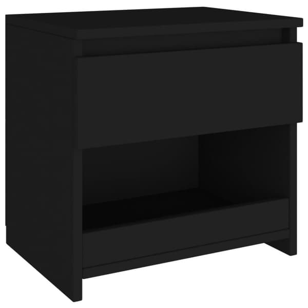 vidaXL Nattduksbord 2 st svart 40x30x39 cm spånskiva