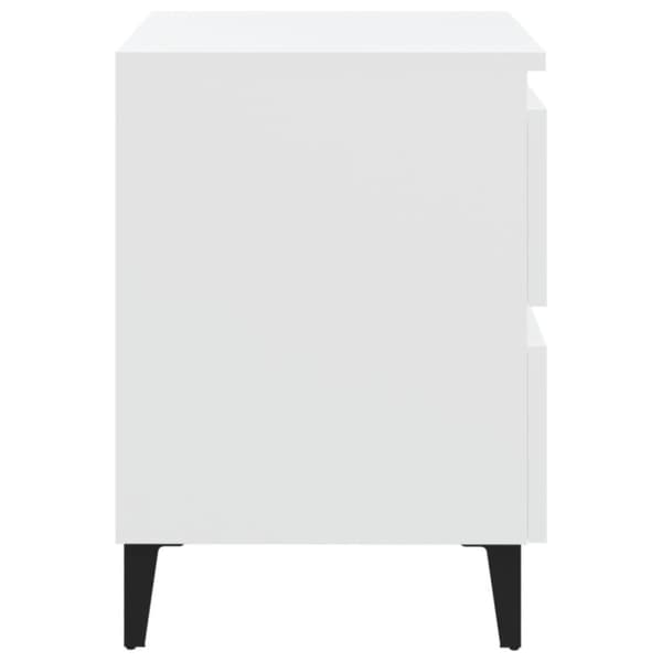 vidaXL sengeskab 40x35x50 cm hvid
