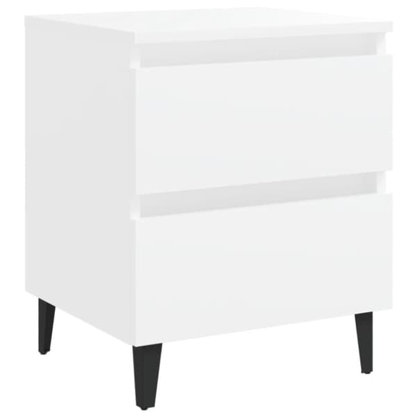 vidaXL sengeskab 40x35x50 cm hvid