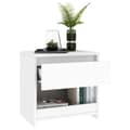 Miniatyrbillede 3 af 7: vidaXL sengeborde 2 stk. 40x30x39 cm spånplade hvid