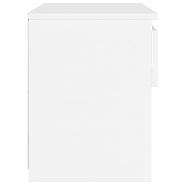 vidaXL sengeborde 2 stk. 40x30x39 cm spånplade hvid