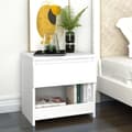 Miniatyrbillede 2 af 7: vidaXL sengeborde 2 stk. 40x30x39 cm spånplade hvid