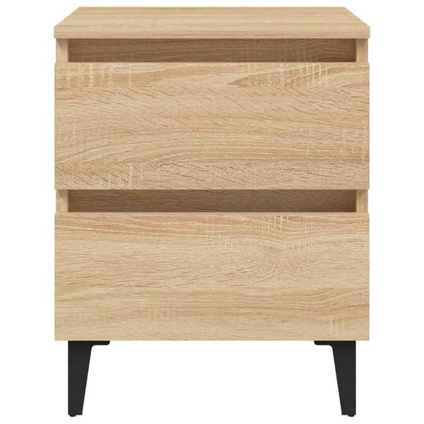 vidaXL Nattbord sonoma eik 40x35x50 cm konstruert tre