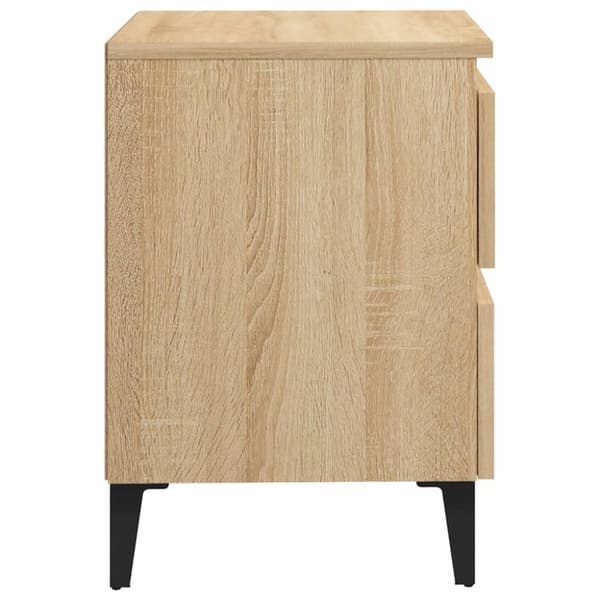 vidaXL Nattbord sonoma eik 40x35x50 cm konstruert tre