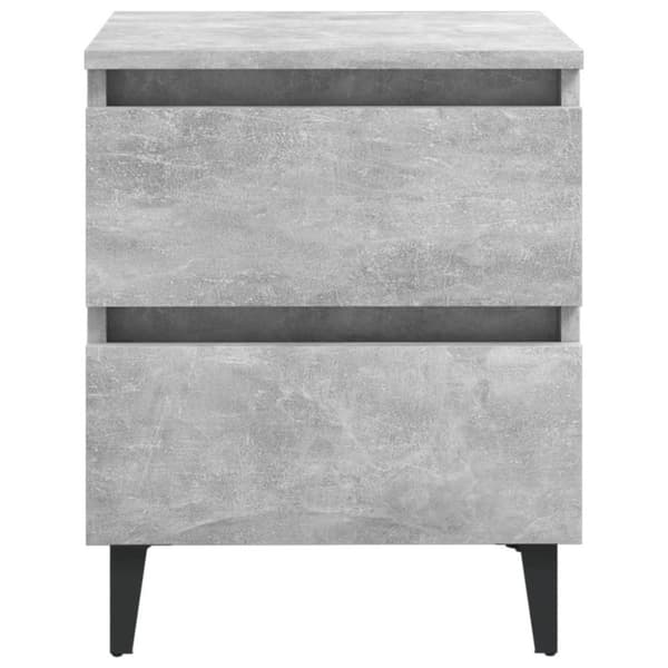 vidaXL sengeskab 40x35x50 cm konstrueret træ betongrå