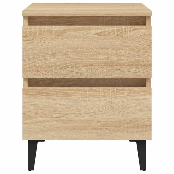 vidaXL Nattbord 2 stk sonoma eik 40x35x50 cm konstruert tre