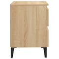 Miniatyrbilde 5 av 10: vidaXL Nattbord 2 stk sonoma eik 40x35x50 cm konstruert tre