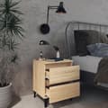 Miniatyrbilde 7 av 10: vidaXL Nattbord 2 stk sonoma eik 40x35x50 cm konstruert tre