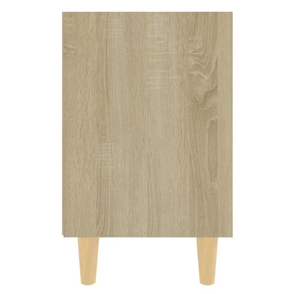 vidaXL Nattbord med ben i heltre sonoma eik 40x30x50 cm