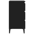 Miniatyrbillede 6 af 8: vidaXL sengeskab m. metalben 40x35x69 cm sort