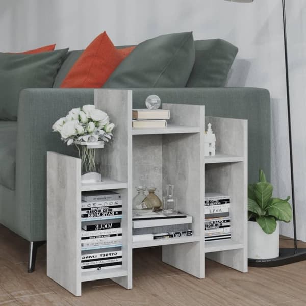 vidaXL sideskab 60x26x60 cm spånplade betongrå
