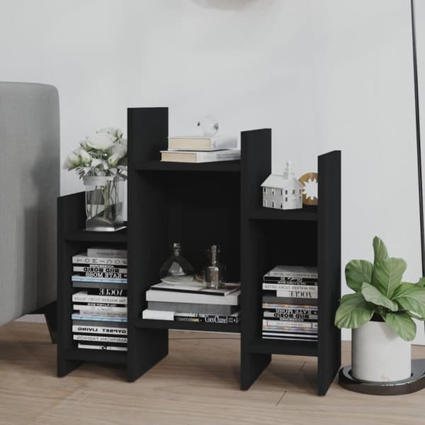 vidaXL sideskab 60x26x60 cm spånplade sort
