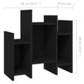 Miniatyrbillede 7 af 10: vidaXL sideskab 60x26x60 cm spånplade sort
