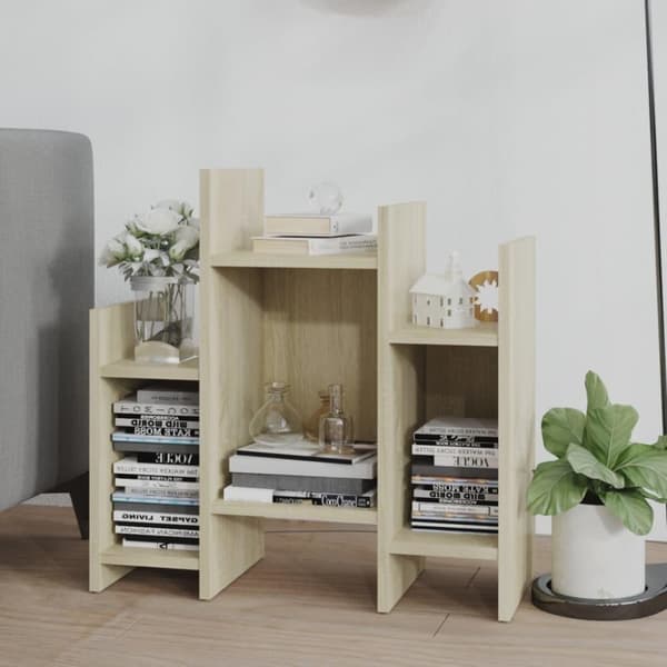 vidaXL sideskab 60x26x60 cm spånplade sonoma-eg