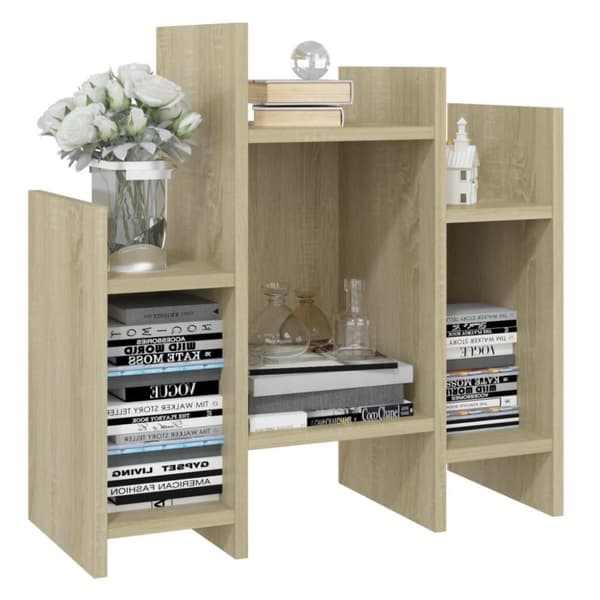 vidaXL sideskab 60x26x60 cm spånplade sonoma-eg