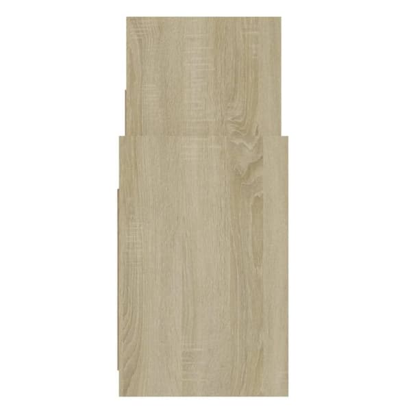 vidaXL sideskab 60x26x60 cm spånplade sonoma-eg