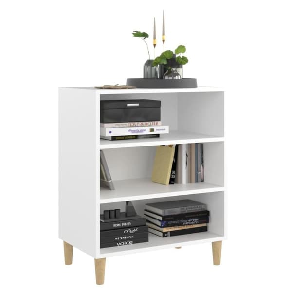 vidaXL Skänk vit 57x35x70 cm spånskiva