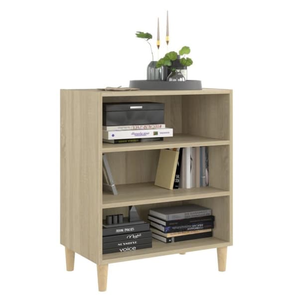 vidaXL skænk 57x35x70 cm spånplade sonoma-eg