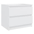 Miniatyrbillede 1 af 8: vidaXL sengeskab 50x39x43,5 cm spånplade hvid