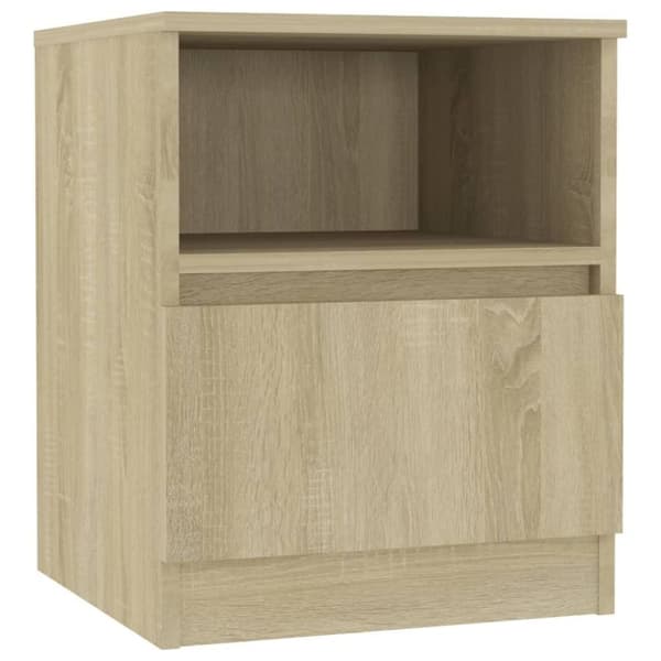vidaXL Nattbord 2 stk sonoma eik 40x40x50 cm sponplate