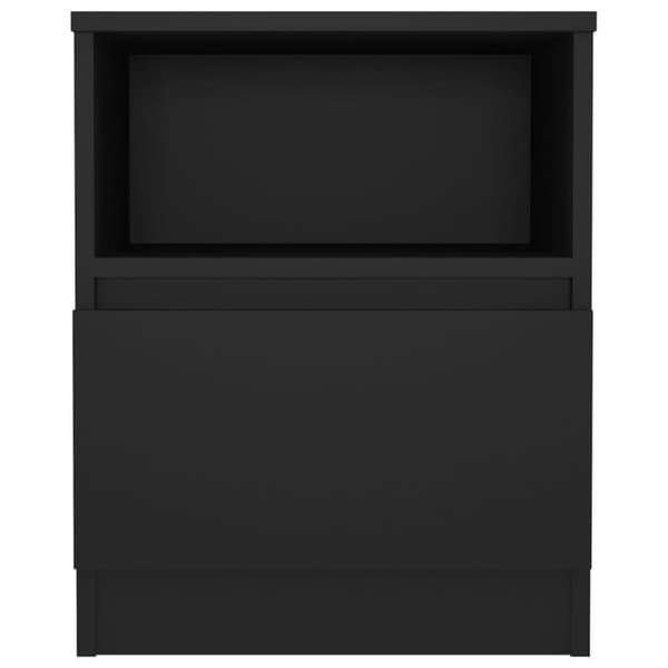 vidaXL Nattbord svart 40x40x50 cm sponplate